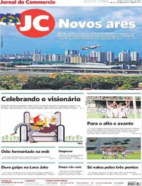 Capa do jornal Jornal do Commercio 15/03/2019