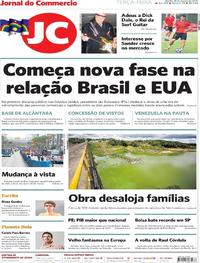 Capa do jornal Jornal do Commercio 19/03/2019