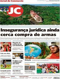 Capa do jornal Jornal do Commercio 20/01/2019