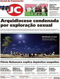 Capa do jornal Jornal do Commercio 21/01/2019