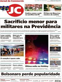 Capa do jornal Jornal do Commercio 21/03/2019