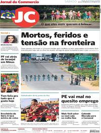 Capa do jornal Jornal do Commercio 23/02/2019