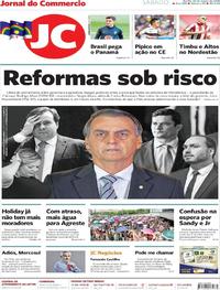 Capa do jornal Jornal do Commercio 23/03/2019