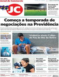 Capa do jornal Jornal do Commercio 23/04/2019