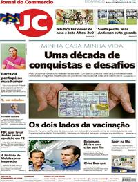 Capa do jornal Jornal do Commercio 24/03/2019