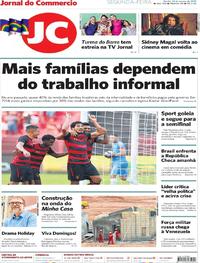 Capa do jornal Jornal do Commercio 25/03/2019