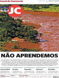 Capa do jornal Jornal do Commercio 26/01/2019