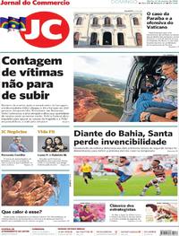 Capa do jornal Jornal do Commercio 27/01/2019