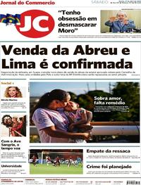 Capa do jornal Jornal do Commercio 27/04/2019