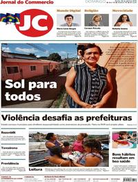 Capa do jornal Jornal do Commercio 28/04/2019