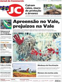 Capa do jornal Jornal do Commercio 29/01/2019