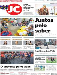 Capa do jornal Jornal do Commercio 31/03/2019