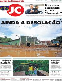Capa do jornal Jornal do Commercio 01/08/2019