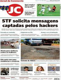Capa do jornal Jornal do Commercio 02/08/2019