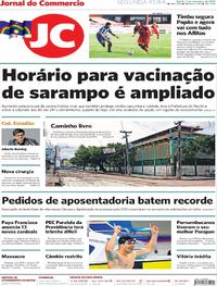 Capa do jornal Jornal do Commercio 02/09/2019