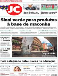 Capa do jornal Jornal do Commercio 04/12/2019