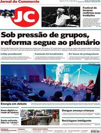 Capa do jornal Jornal do Commercio 05/07/2019