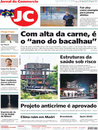 Capa do jornal Jornal do Commercio 05/12/2019