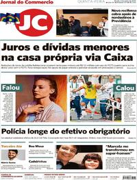 Capa do jornal Jornal do Commercio 06/06/2019