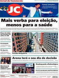 Capa do jornal Jornal do Commercio 06/12/2019