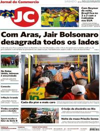 Capa do jornal Jornal do Commercio 07/09/2019