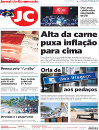 Capa do jornal Jornal do Commercio 07/12/2019