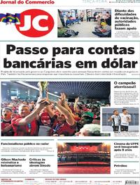 Capa do jornal Jornal do Commercio 08/10/2019