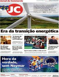 Capa do jornal Jornal do Commercio 09/06/2019