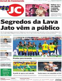 Capa do jornal Jornal do Commercio 10/06/2019