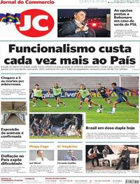 Capa do jornal Jornal do Commercio 10/10/2019