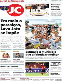 Capa do jornal Jornal do Commercio 12/06/2019