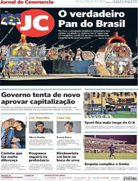 Capa do jornal Jornal do Commercio 12/08/2019