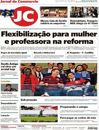 Capa do jornal Jornal do Commercio 13/06/2019