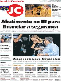 Capa do jornal Jornal do Commercio 14/09/2019