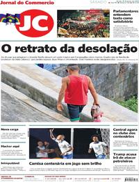 Capa do jornal Jornal do Commercio 15/06/2019