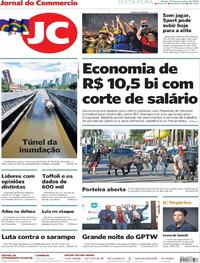 Capa do jornal Jornal do Commercio 15/11/2019