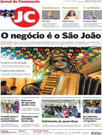 Capa do jornal Jornal do Commercio 16/06/2019