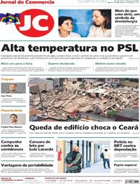 Capa do jornal Jornal do Commercio 16/10/2019