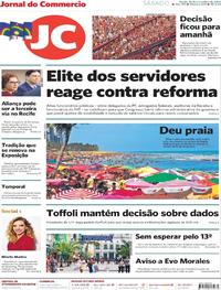 Capa do jornal Jornal do Commercio 16/11/2019