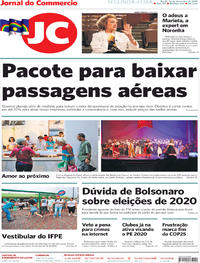 Capa do jornal Jornal do Commercio 16/12/2019