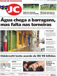 Capa do jornal Jornal do Commercio 18/06/2019