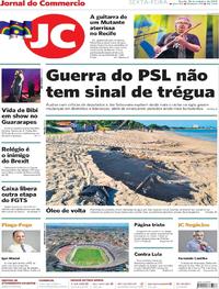 Capa do jornal Jornal do Commercio 18/10/2019