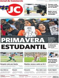 Capa do jornal Jornal do Commercio 19/05/2019