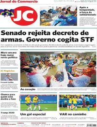 Capa do jornal Jornal do Commercio 19/06/2019