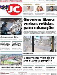 Capa do jornal Jornal do Commercio 20/09/2019