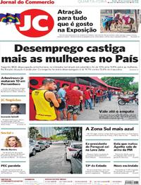Capa do jornal Jornal do Commercio 20/11/2019