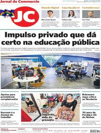 Capa do jornal Jornal do Commercio 21/07/2019