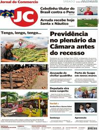 Capa do jornal Jornal do Commercio 22/06/2019