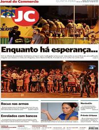 Capa do jornal Jornal do Commercio 23/05/2019