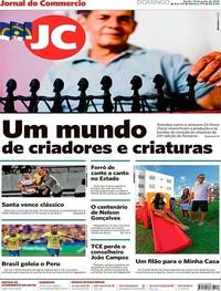 Capa do jornal Jornal do Commercio 23/06/2019